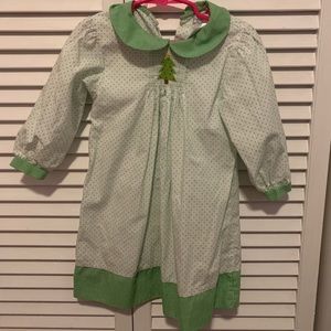 Smocked Christmas tree dress